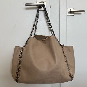 Stella McCartney Tan Tote with Chain Straps